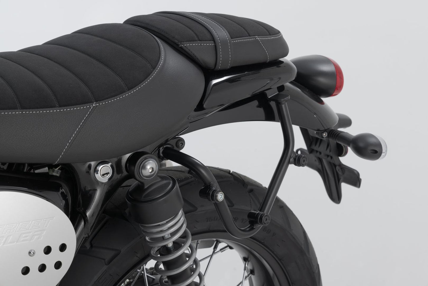 SLC Side Carrier Left Triumph Street Twin/ Scrambler/ Cup, Thruxton TFC