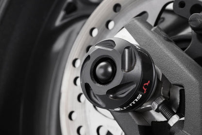 Slider Set for Rear Axle Triumph Street Triple (12-) / Rx, Daytona (15-) Black