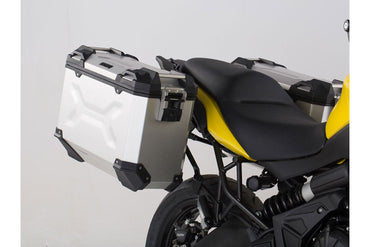 TRAX ADV Aluminium Case System 37/37 litre Kawasaki Versys 650 (15-) Silver