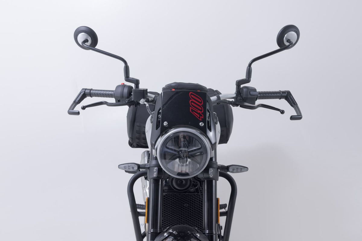 Lever guards Black. Triumph Tracker 400 (25-).