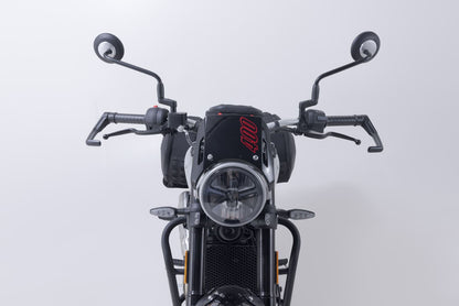 Lever guards Black. Triumph Tracker 400 (25-).