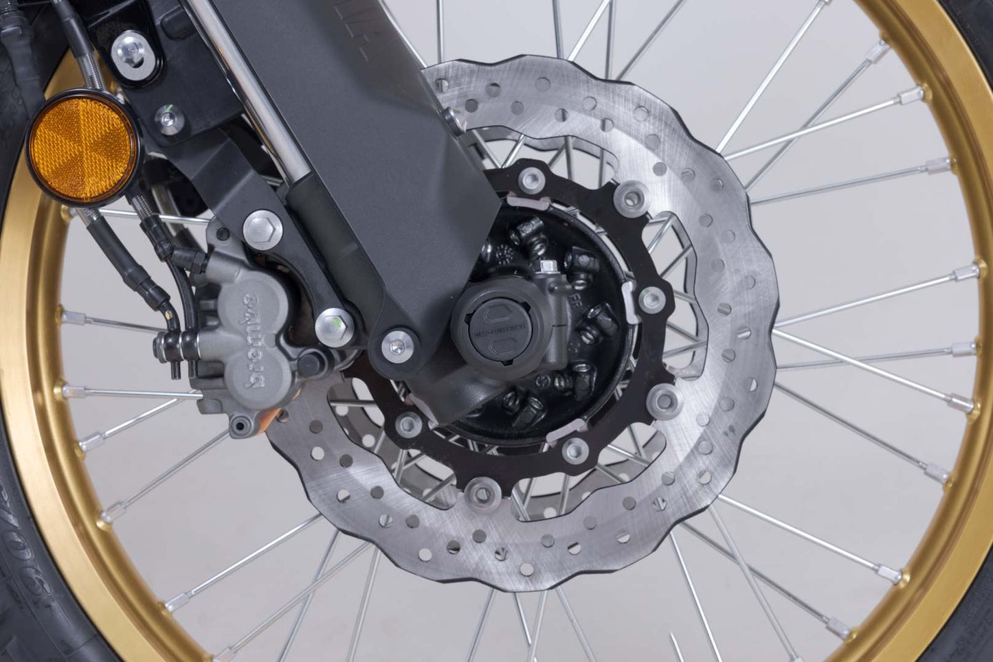 Slider set for front axle Black. Yamaha Ténéré 700 World Raid (25-).