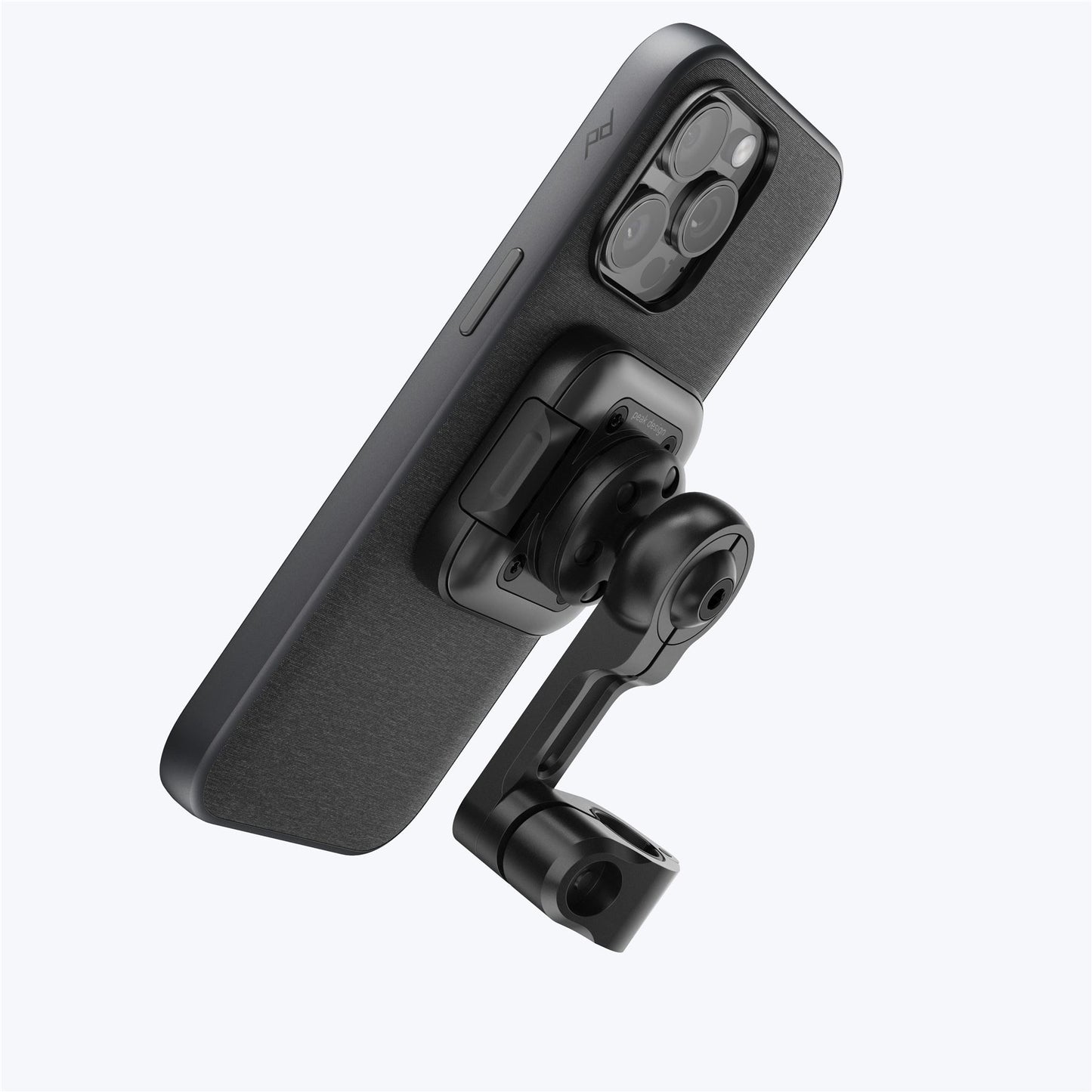 Mobile Motorcycle Mount Mirror Mount Black