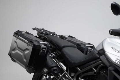 DUSC hard case system Black. 41/33L. Triumph Tiger 800 models (10-).