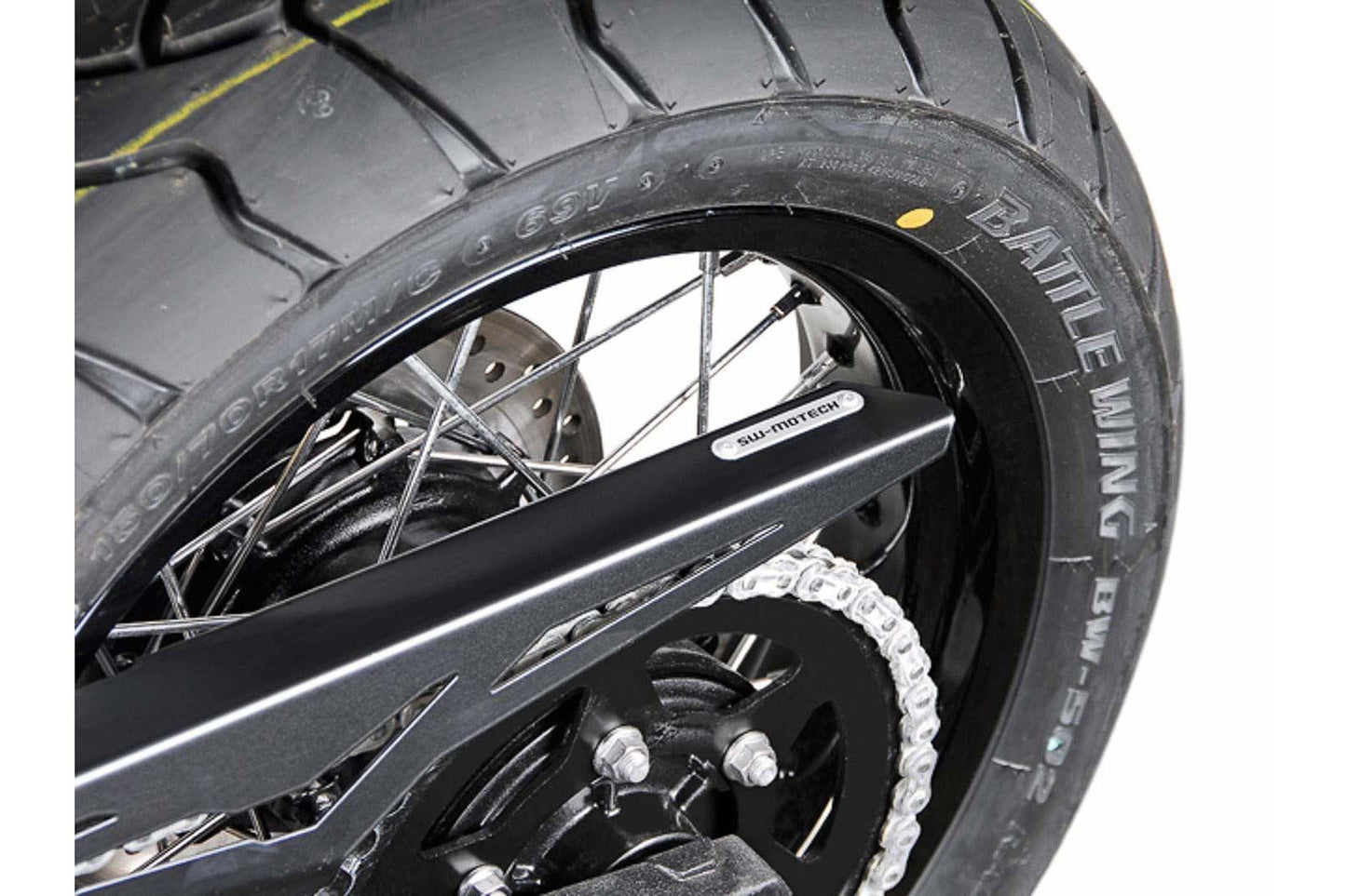 Chain guard Triumph Tiger 800 models (10-). Black