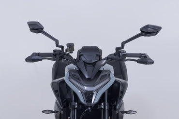 Lever guards with wind protection Black. CFMoto 675NK (25-).