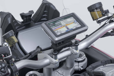 GPS mount on the handlebar Black. Ducati Multistrada V4 (20-), V2 (24-).