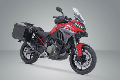 TRAX ADV aluminum case system Black. 45/45 l. Ducati Multistrada V4 (20-).