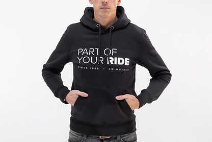 Hoodie Core Line. Black. Unisex. Size XXL.