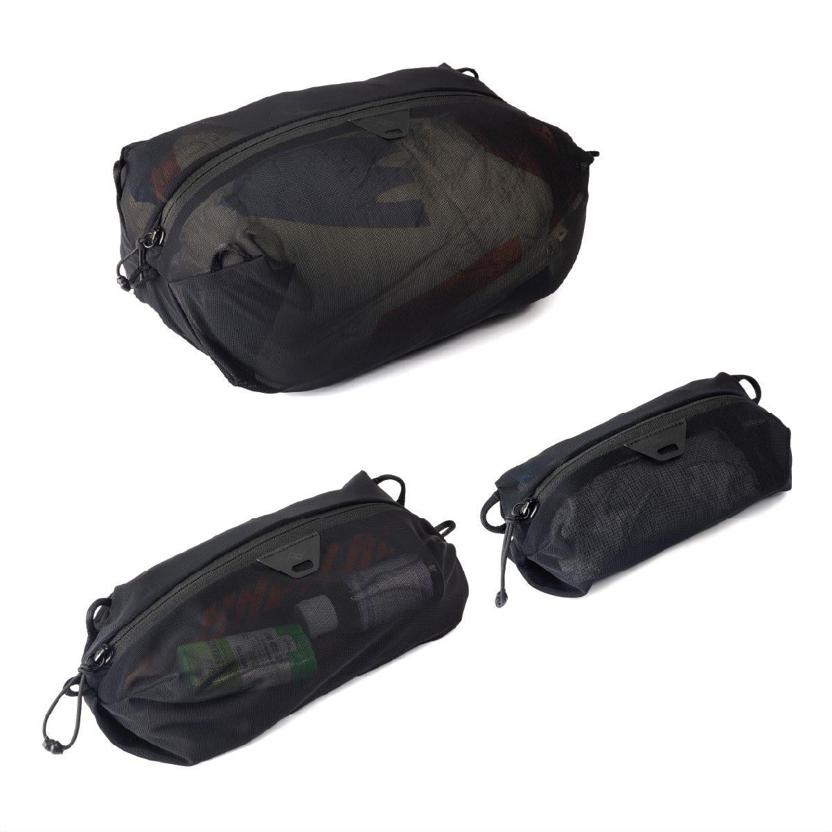Ultralight Mesh Packing Cube BUNDLE XXS-XS-S Black
