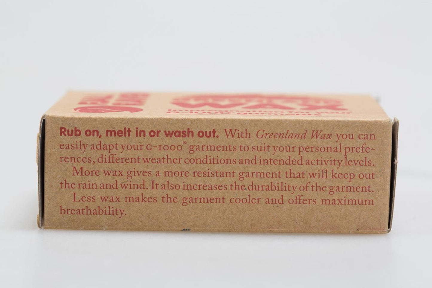 Greenland wax Bee wax and paraffin coated