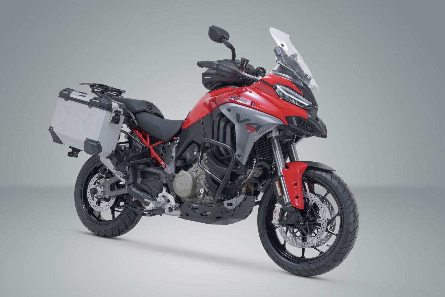 TRAX ADV aluminum case system Silver 37/37 l. Ducati Multistrada V4 (20-).