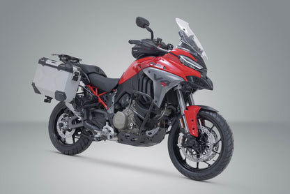 TRAX ADV aluminum case system Silver 37/37 l. Ducati Multistrada V4 (20-).